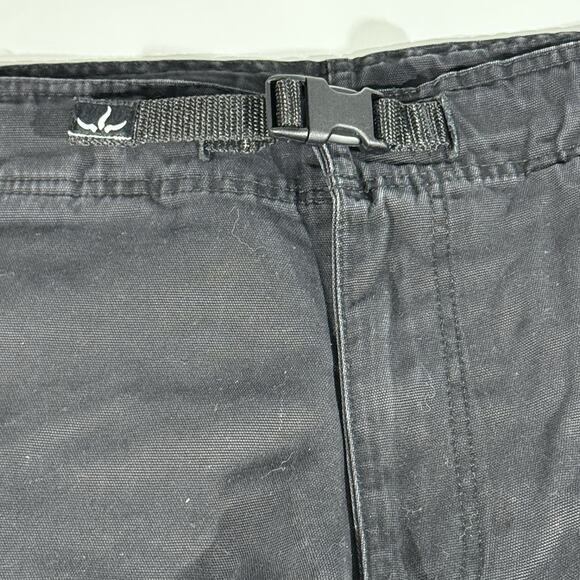 Vintage prAna Men's Black Canvas Pants Cotton Hiking Made in USA Size XL - Picture 7 of 10